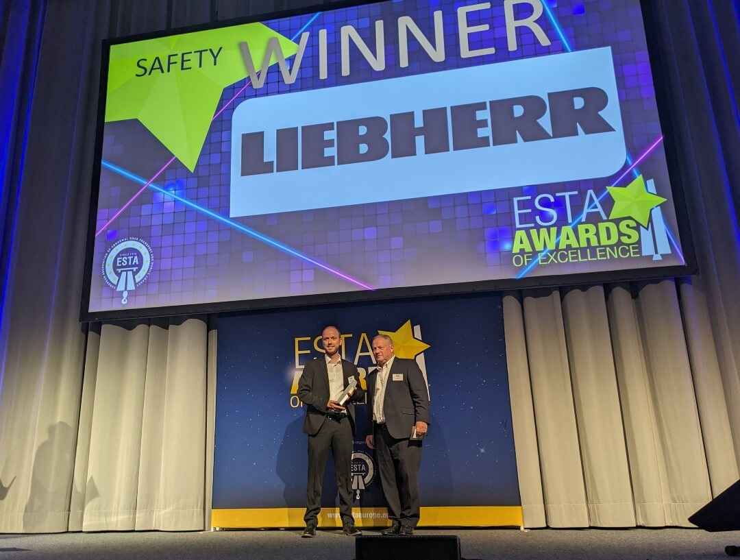 Liebherr Receives ESTA Award for Mobile Crane Safety Technology