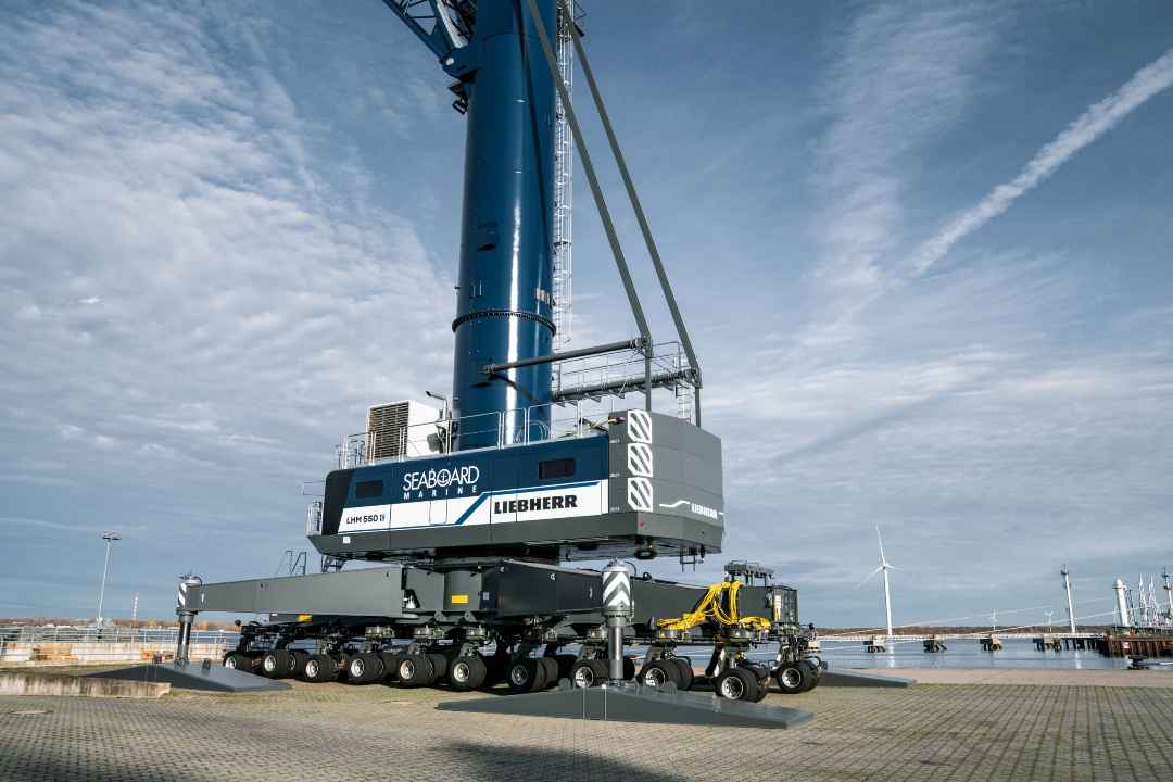 Seaboard Marine Adds Electric Liebherr LHM 550 Cranes at U.S. Ports