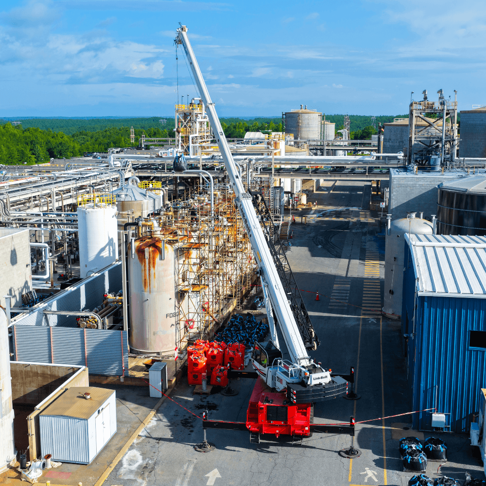 Link-Belt 120|RT in action at Zinc Production Facility in North Carolina