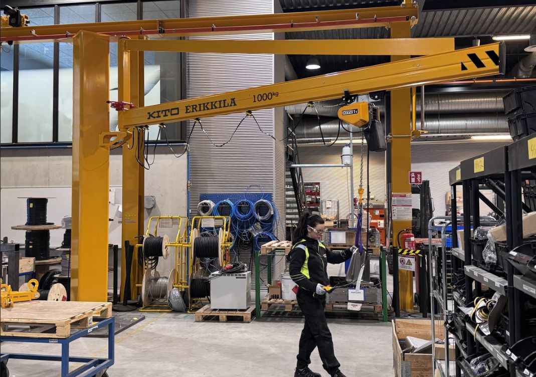 Kito Crosby Unveils Enhanced Kito Erikkila Jib Cranes for Greater Efficiency