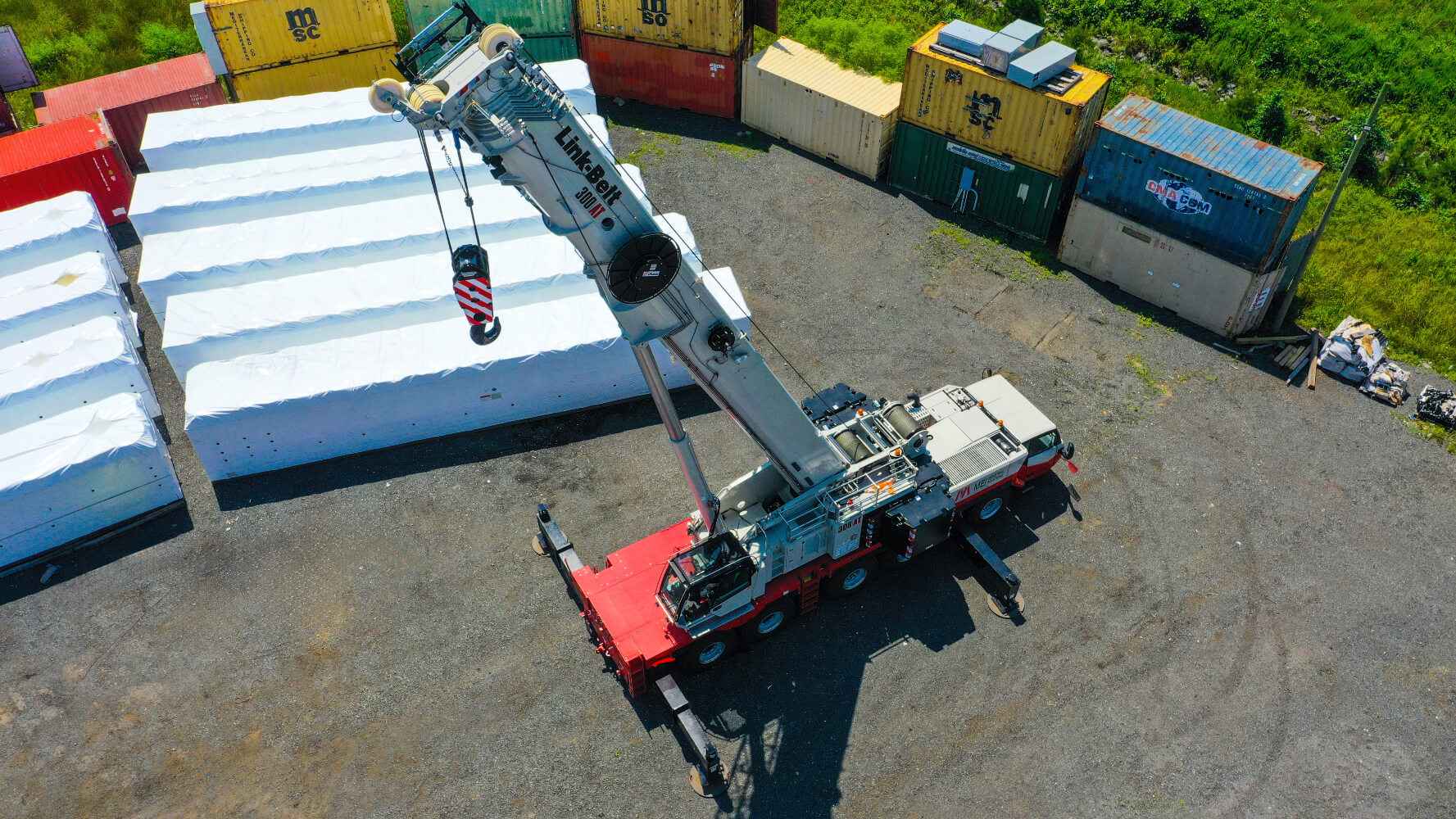 MEI Industrial Solutions Deploys Link-Belt 300|AT Crane in Data Center Construction
